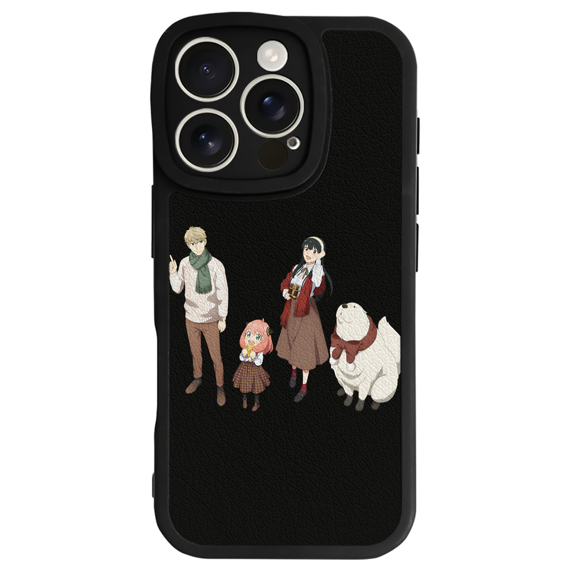 （画像用） SPY×FAMILY间谍家家酒 【iPhone 16シリーズ対応】シリコンスマホケース（レザー調） 材質：シリコン